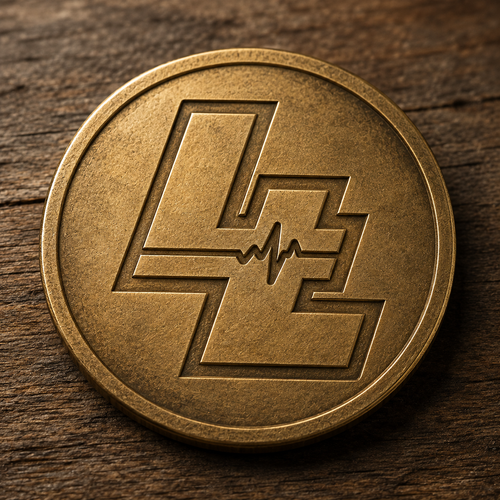 The Lyrics4Life entry token, a gold coin stamped with the L4L emblem